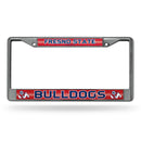 Fresno State Bulldogs 12" x 6" Silver Bling Chrome Frame