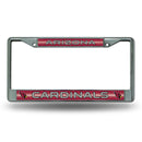 Arizona Cardinals 12" x 6" Silver Bling Chrome Frame