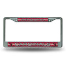 Arizona Cardinals 12" x 6" Silver Bling Chrome Frame