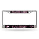 Southern Illinois Salukis 12" x 6" Silver Bling Chrome Frame