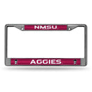 New Mexico State Aggies 12" x 6" Silver Bling Chrome Frame