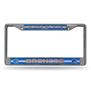 Boise State Broncos 12" x 6" Silver Bling Chrome Frame