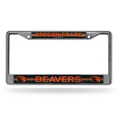 Oregon State Beavers 12" x 6" Silver Bling Chrome Frame