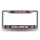 Colorado Avalanche 12" x 6" Silver Bling Chrome Frame