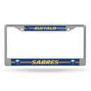 Buffalo Sabres 12" x 6" Silver Bling Chrome Frame