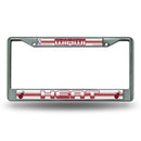 Miami Heat 12" x 6" Silver Bling Chrome Frame