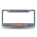 New York Knicks 12" x 6" Silver Bling Chrome Frame