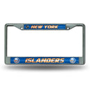 New York Islanders 12" x 6" Silver Bling Chrome Frame