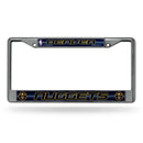 Denver Nuggets 12" x 6" Silver Bling Chrome Frame