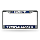 Toronto Maple Leafs 12" x 6" Silver Bling Chrome Frame