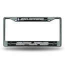 San Antonio Spurs 12" x 6" Silver Bling Chrome Frame