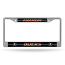 Anaheim Ducks 12" x 6" Silver Bling Chrome Frame