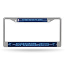 Memphis Grizzlies 12" x 6" Silver Bling Chrome Frame