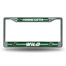 Minnesota Wild 12" x 6" Silver Bling Chrome Frame