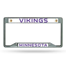 NFL Minnesota Vikings 12" x 6" Silver Chrome Car/Truck/SUV Auto Accessory By Rico Industries