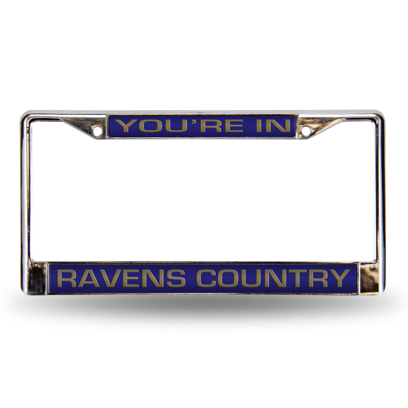 You're In Ravens Country Laser Frame - Purple Inserts