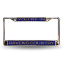 You're In Ravens Country Laser Frame - Purple Inserts