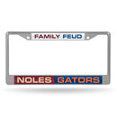 Florida (Fsu/Uf) Family Feud : Noles / Gators Laser Chrome Frame