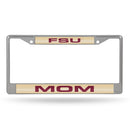 FSU Mom Laser Chrome Frame (Gold W/ Garnet Lettering)