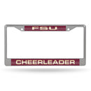 FSU Cheerleaders Laser Chrome Frame (Garnet W/ Gold Lettering)