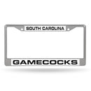 South Carolina Gamecocks Laser Chrome 12 x 6 License Plate Frame