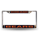Chicago Bears Laser Chrome 12 x 6 License Plate Frame