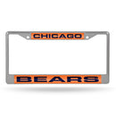 Chicago Bears Laser Chrome 12 x 6 License Plate Frame