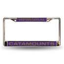Western Carolina Catamounts Laser Chrome 12 x 6 License Plate Frame