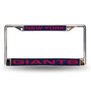 New York Giants Laser Chrome 12 x 6 License Plate Frame