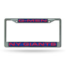 New York Giants Laser Chrome 12 x 6 License Plate Frame