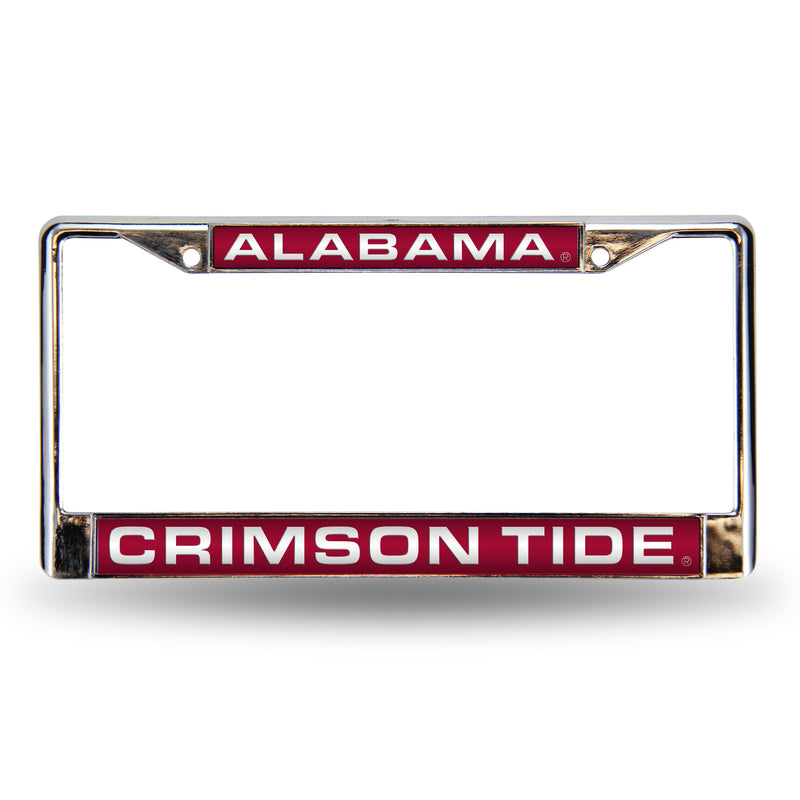 Alabama Crimson Tide Laser Chrome 12 x 6 License Plate Frame