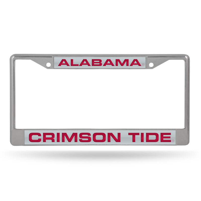 Alabama Crimson Tide Laser Chrome 12 x 6 License Plate Frame