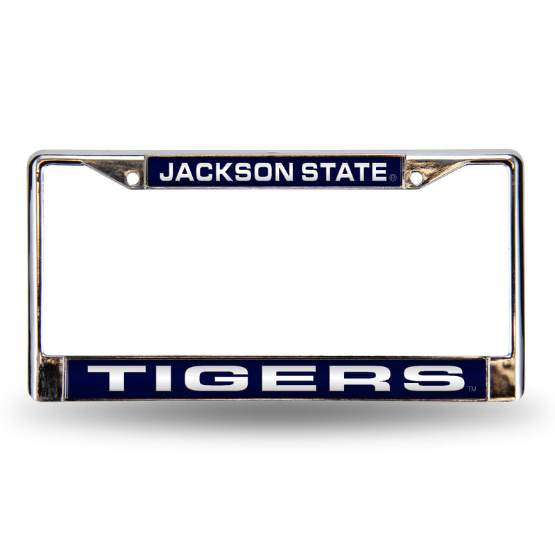 Jackson State Tigers Laser Chrome 12 x 6 License Plate Frame