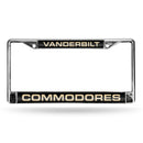 Vanderbilt Commodores Laser Chrome 12 x 6 License Plate Frame
