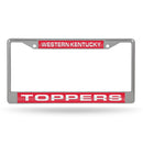 Western Kentucky Hilltoppers Laser Chrome 12 x 6 License Plate Frame