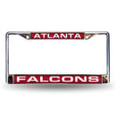 Atlanta Falcons Laser Chrome 12 x 6 License Plate Frame