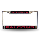 Atlanta Falcons Laser Chrome 12 x 6 License Plate Frame
