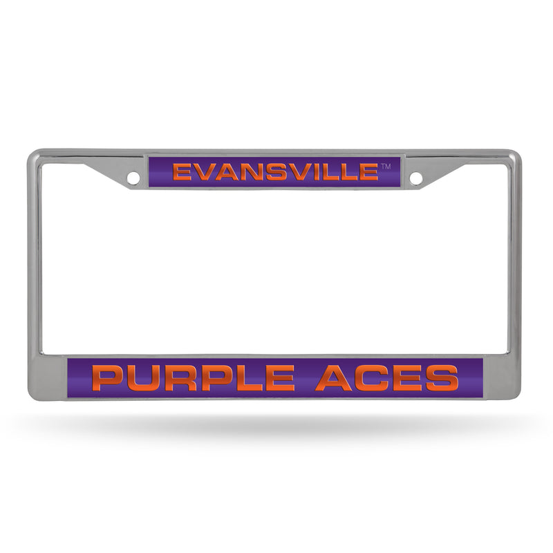 Evansville Purple Aces Laser Chrome Frame