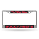 Tampa Bay Buccaneers Laser Chrome 12 x 6 License Plate Frame