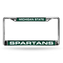 Michigan State Spartans Laser Chrome 12 x 6 License Plate Frame
