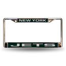 New York Jets Laser Chrome 12 x 6 License Plate Frame