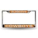 Oklahoma State Cowboys Laser Chrome 12 x 6 License Plate Frame