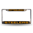 Pittsburgh Steelers Laser Chrome 12 x 6 License Plate Frame