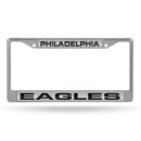 Philadelphia Eagles Laser Chrome 12 x 6 License Plate Frame