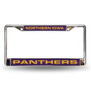 Northern Iowa Panthers Laser Chrome 12 x 6 License Plate Frame