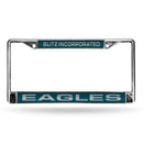 Philadelphia Eagles Laser Chrome 12 x 6 License Plate Frame