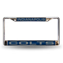 Indianapolis Colts Laser Chrome 12 x 6 License Plate Frame