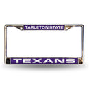 Tarleton State Texans Laser Chrome 12 x 6 License Plate Frame