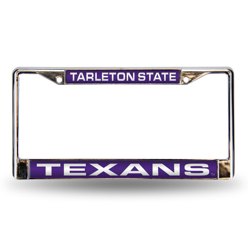 Tarleton State Texans Laser Chrome 12 x 6 License Plate Frame