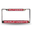 Rutgers Scarlet Knights Laser Chrome 12 x 6 License Plate Frame